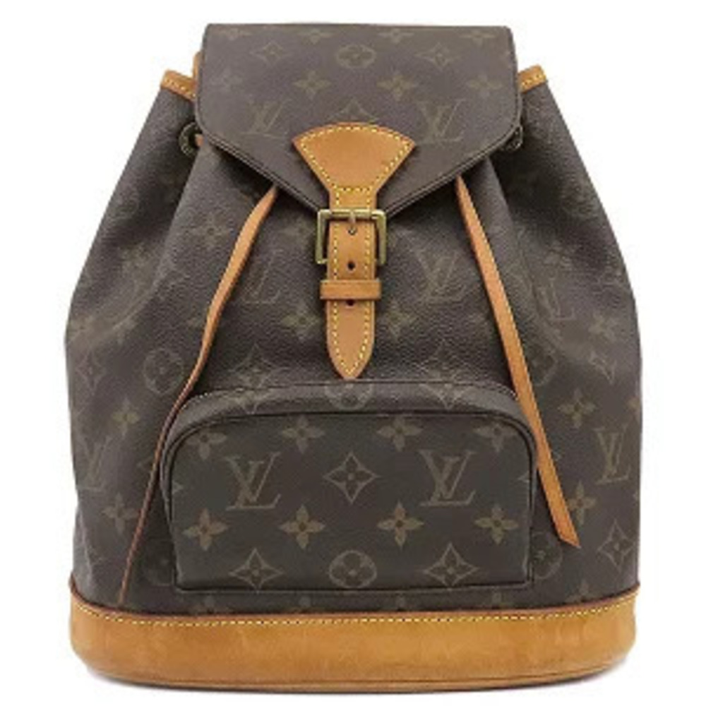 Louis Vuitton Montsouris Monogram Canvas Backpack Brown